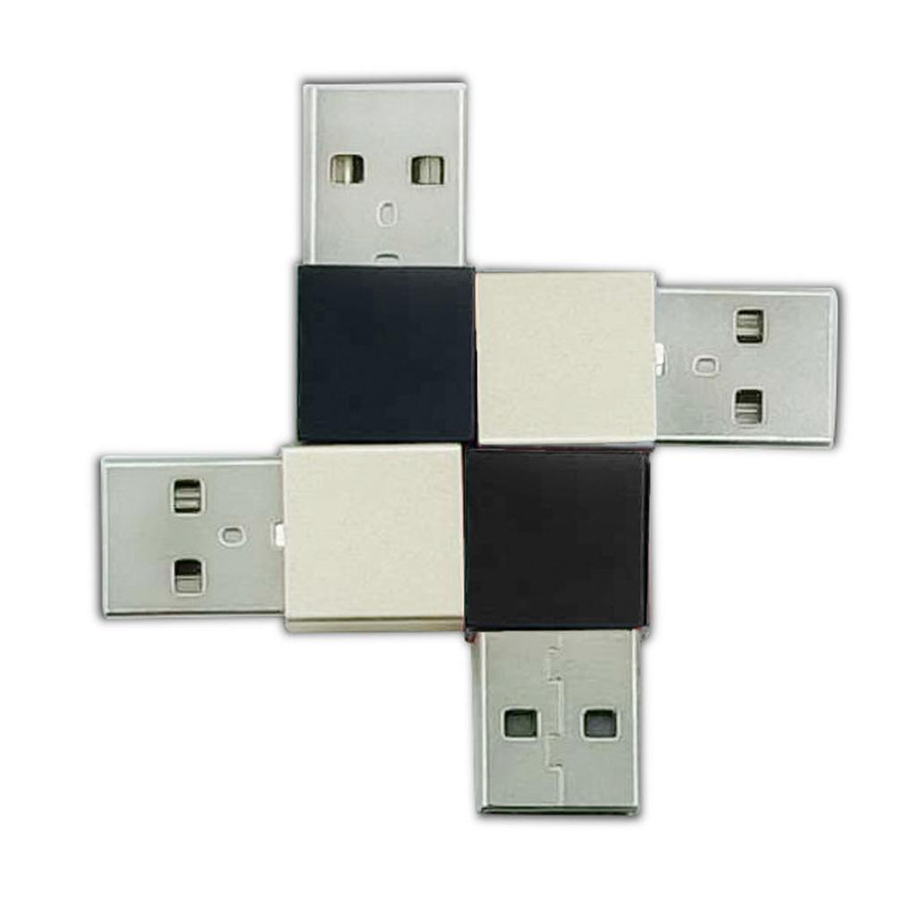 4Pcs USB Type C Female to USB A Male Adapter Aluminium Alloy Portable USB A Male Converter
