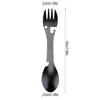 Outdoor Survival Tools 5 in 1 Camping Multifunktionales EDC Kit Praktische Gabel Messer Löffel Flasche/Dosenöffner