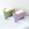 Soap Holder Non-Slip Design Easy To Clean Double Layer Versatile Soap Dish with Drain Holes Bathroom Decoration