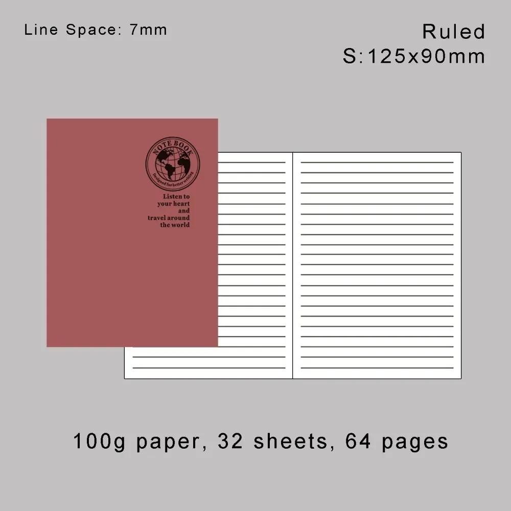 Retro Foil Gold Cover Travelers Notebook Refill Filler Paper for Midori Notebook and Journal Insert Refill Standard Passport