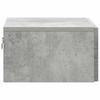Wall Mounted Nightstand Concrete Grey 49 x 34.5 x 20 cm
