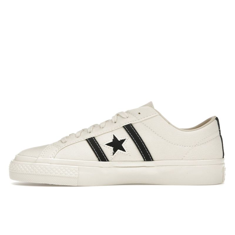 Comme Des Garçons PLAY X Converse One Star Academy Pro Milk Black Unisex Sneakers Cream Red A09878C