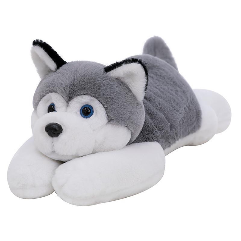 Huskies Scarf Plush Toy Cute Cartoon Girl Child Bedroom Decoration Doll Scene