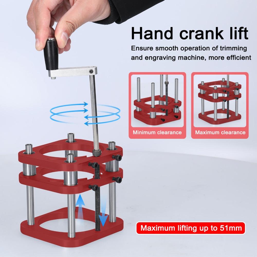 Hand Cranked Height Adjustment Router Table Base Router Base Woodworking
