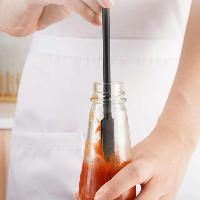 Silicone Mini Spatula Set Lengthened Cosmetic Bottle Jam Dual-Ended Scraper with Spoon Kitchen Cake Baking Tool Accessories