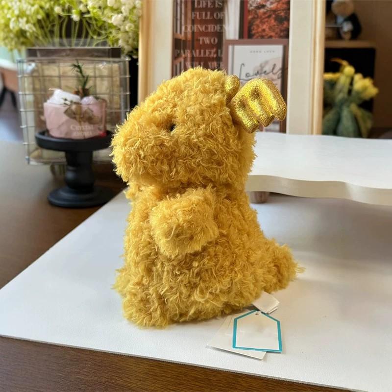 Cute Yellow Dragon Plush Toy British Style Stuffed Animal Doll Kids