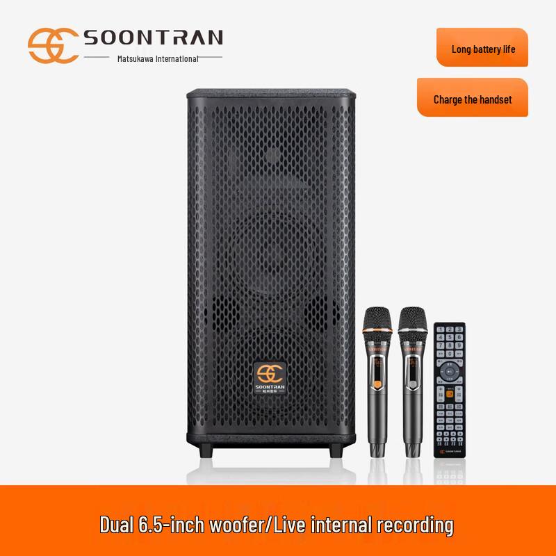 Outdoor Trolley Bluetooth Karaoke Speaker CN Plug (adapter Included) (CN Version)