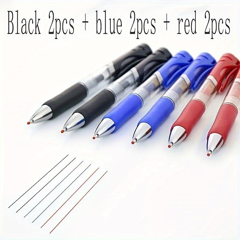 

Creative Pressurized Water Pens in Black, Red, And Blue, 0.5Mm Bullet Tip, Ideal for Office And Business Signing, Set of 6