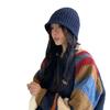 Herbst und Winter Neue vielseitige Fischerhut Damen Koreanischer Stil Ins Warm Ohrenschutz Wollstrickmütze Beckenhut
