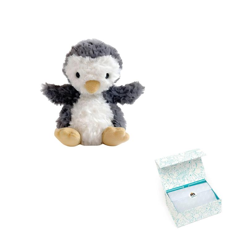 Jellycat Arctic and Antarctic Penguin Cute Off-White Doll Plush Doll Sitting 15cm High