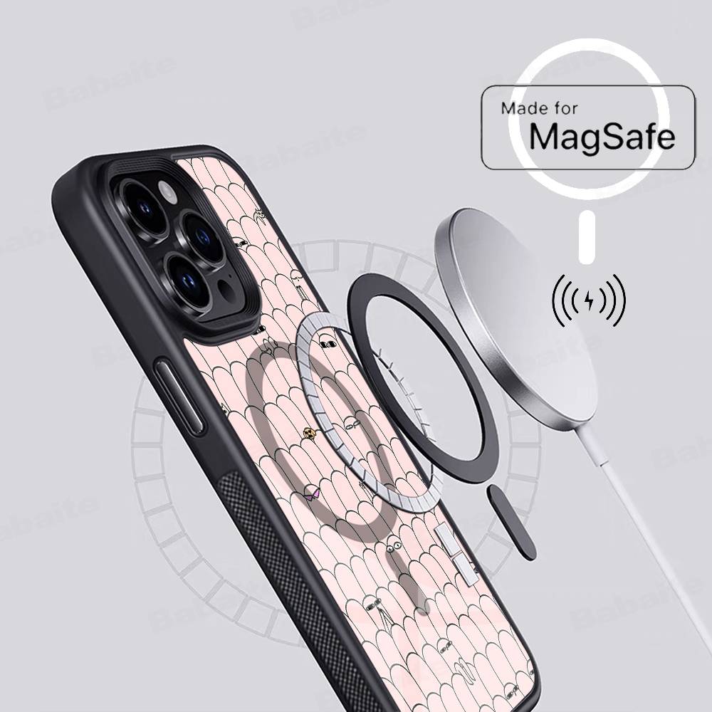 Ketnipz Cartoon Magnetic Wireless Phone Case For IPhone 17 16 15 14 13 12 11 Pro Max For Magsafe Cover