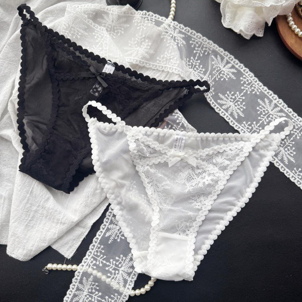 Ladies Spring Summer Sexy Mesh Lace Lace High Split Panties