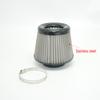 Stainless Steel Engine Air Filter 3" Round Tapered Universal Cold Air Intake Cone Filter