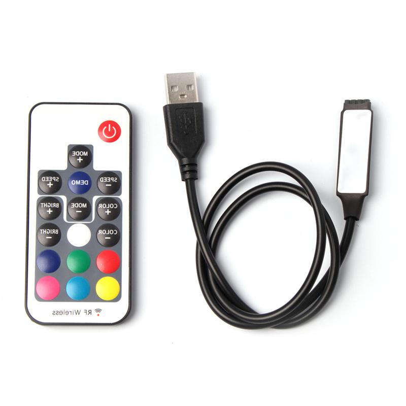 RGB Strip Light Controller 17Key USB LED Controller 5V Remote Control RF Wireless Dimmer For SMD 5050 2835 3528 LED Lamp Tape
