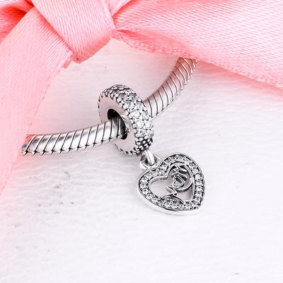 Convient Bracelet Original Europe Perles en Argent Sterling 925 Charms Cœur de Mon Cœur Femmes Bijoux DIY Cadeau Fête des Mères
