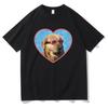 Doggo Golden Retriever Love Sunglasses Print Tshirt Swimmer Dog Graphic T-shirts Funny Women Fashion Casual T Shirt Personality