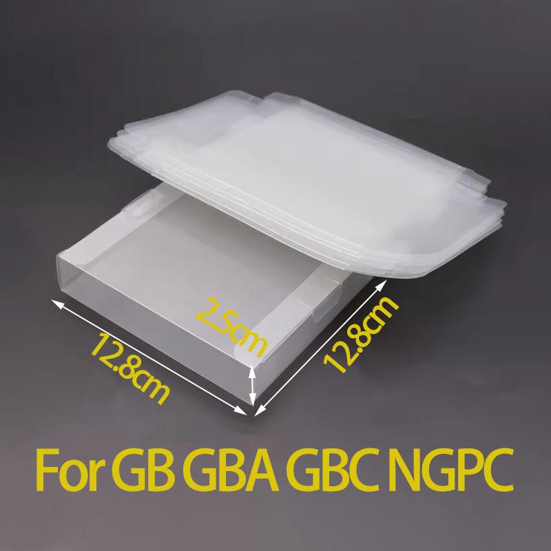 6PCS Clear Transparent Game Cartridge Box Case CIB Games Plastic PET Protector for N64 NES SNES for GB GBA GBC NGPC Switch