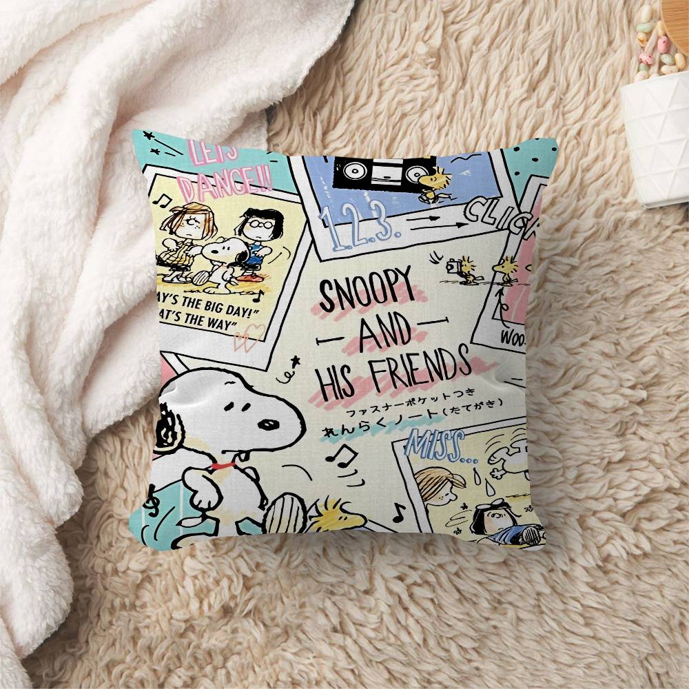 The S-Snoopy Show Cushion Cover Inches Farmhouse Decor Home Throw Pillow Covers For Couch Decorations