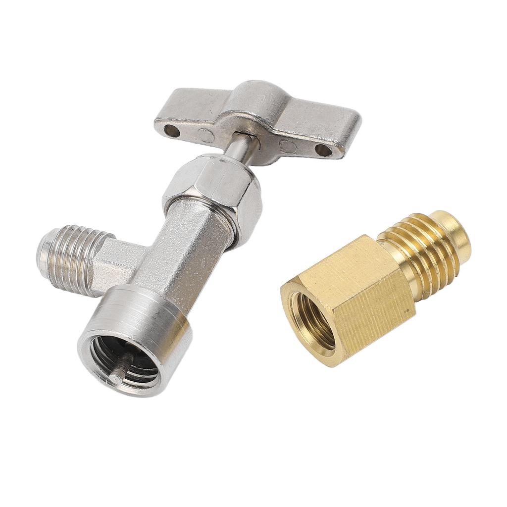 Selbstabdichtendes Dosenventil 14 Zoll 12 Zoll Gewinde Edelstahl Kältemittelspender Dosenöffner mit