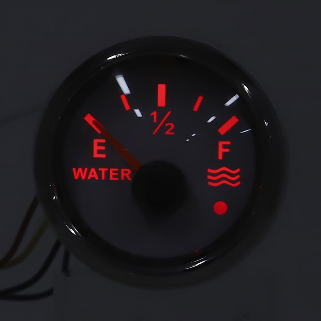52mm/2in Water Gauges 932V Smart Alarm for Marine Boat RV 0190ohm Europn Sensor