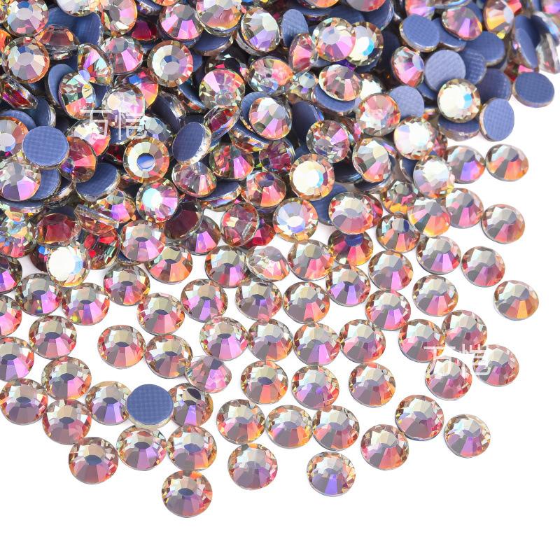 Imitation Glass Hot Diamond Rhinestone, Hot Melt Adhesive Bottom Protein Porcelain White Diy Crystal Beauty Clothing Accessories