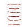 6Pcs/Set Face-Applied Makeup Tattoo Stickers With Various Patterns Atmosphere Sensation Stickers For Holiday Decoration