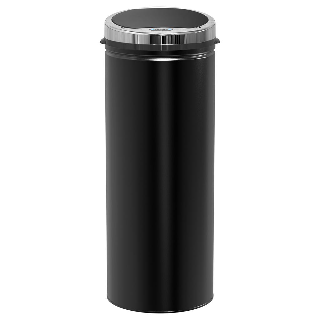Trash Can with Motion Sensor, Stainless Steel, 30.5 Cm X 30.5 Cm X 81.5 Cm, Black