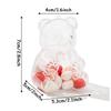 5pcs Transparent Bear Candy Box Plastic Wedding Gift Pink/Blue  Chocolate Boxes Baby Christmas Candy Storage Party Supply