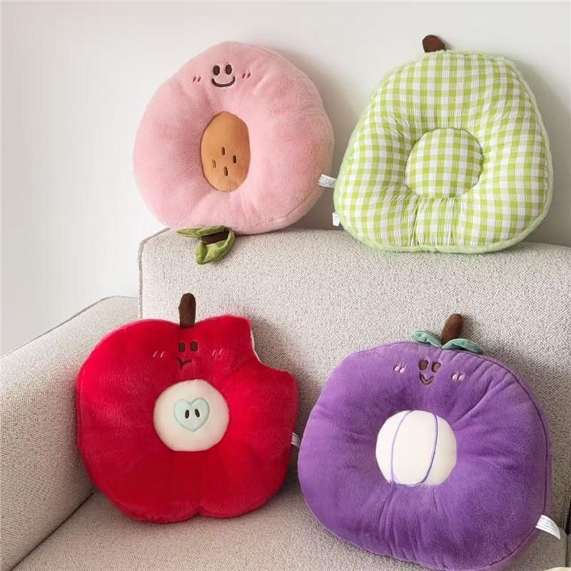 Cartoon Fruit Cushion Plush Sofa Pillow For Home Lounge And Gift