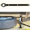 Hand-Cranked Vehicle Jack & Labor-Saving Wrench for Tire Changes on Small Cars & Sedans - Hydraulic Horizontal Design