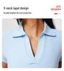 Cai Jue Women's Quick-Dry Polo Shirt - Short Sleeve, Cool Turn-Down Collar for Sports, Badminton, Tennis