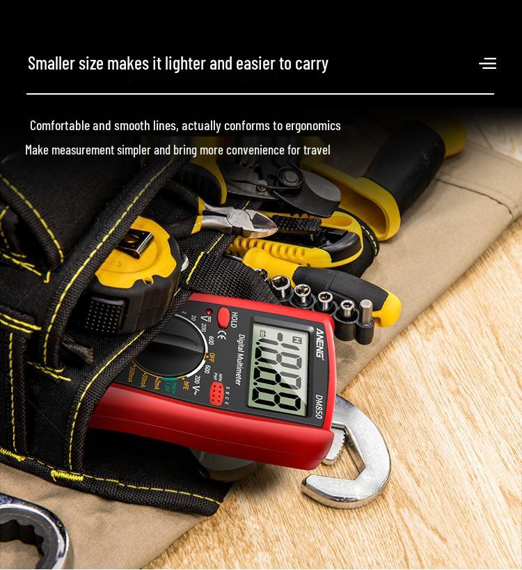 ANENG DM850 High Precision Digital Multimeter for Electricians – Portable and Multifunctional Display Universal Meter.