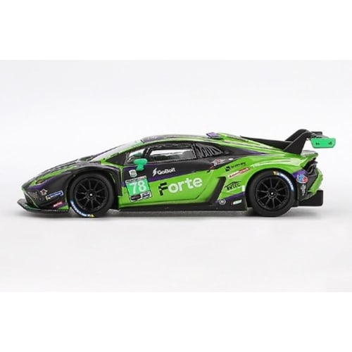 Sunrich MINI GT 1/64 Scale Model Kit: Lamborghini Huracan GT3 EVO2 IMSA Daytona 24 Hours 2024 #78 Forte Racing (Left-Hand Drive) - Finished Model (MGT