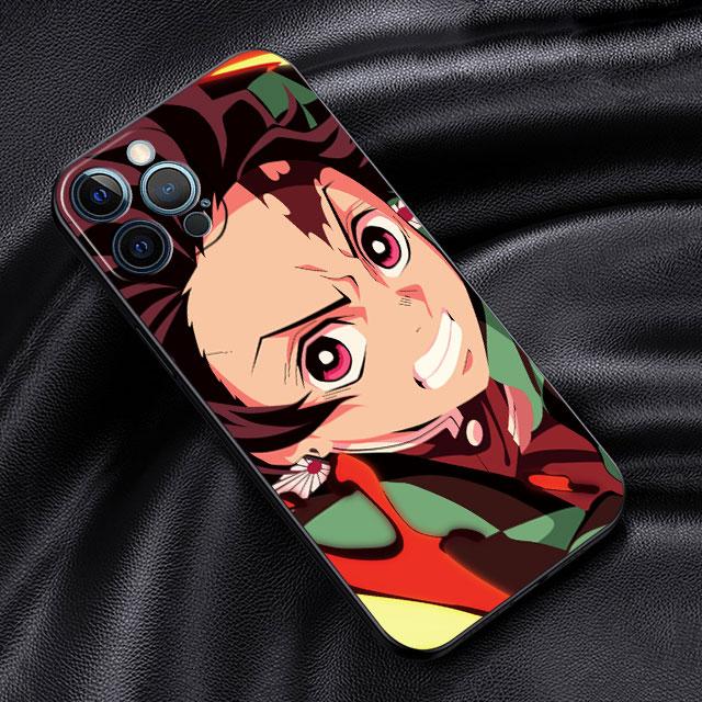 Měkké pouzdro pro Apple iPhone 11 13 Pro Max 14 12 Mini 7 8 Plus X XS XR SE 2020 6 6S 5 5S Kryt na telefon Funda Demon Slayer Anime Capa