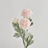YIXI Flocked Ranunculus Artificial Flowers