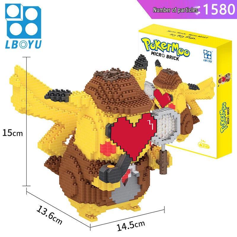 Le Bao Yu Educational Street Vendor Building Blocks for Kids and Adults – Micro Diamond Small Particles, One Piece