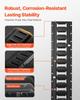 E Track Tie Down Rail Kit, 5' Steel Rails, 4 Pack, Secure Cargo & Heavy Loads Up To 2000 Lbs, Heavy Duty Etrack Rails with Screws for Garages, Vans,