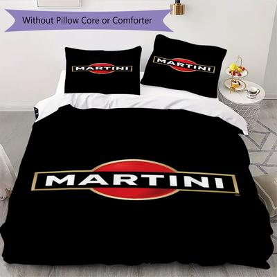 Literie à motif Lancia Martini, Ensemble couette Housse de couette Taie d'oreiller Cadeau d'anniversaire pour la maison(1 housse de couette + 2 taies d'oreiller, sans garniture.)_lx