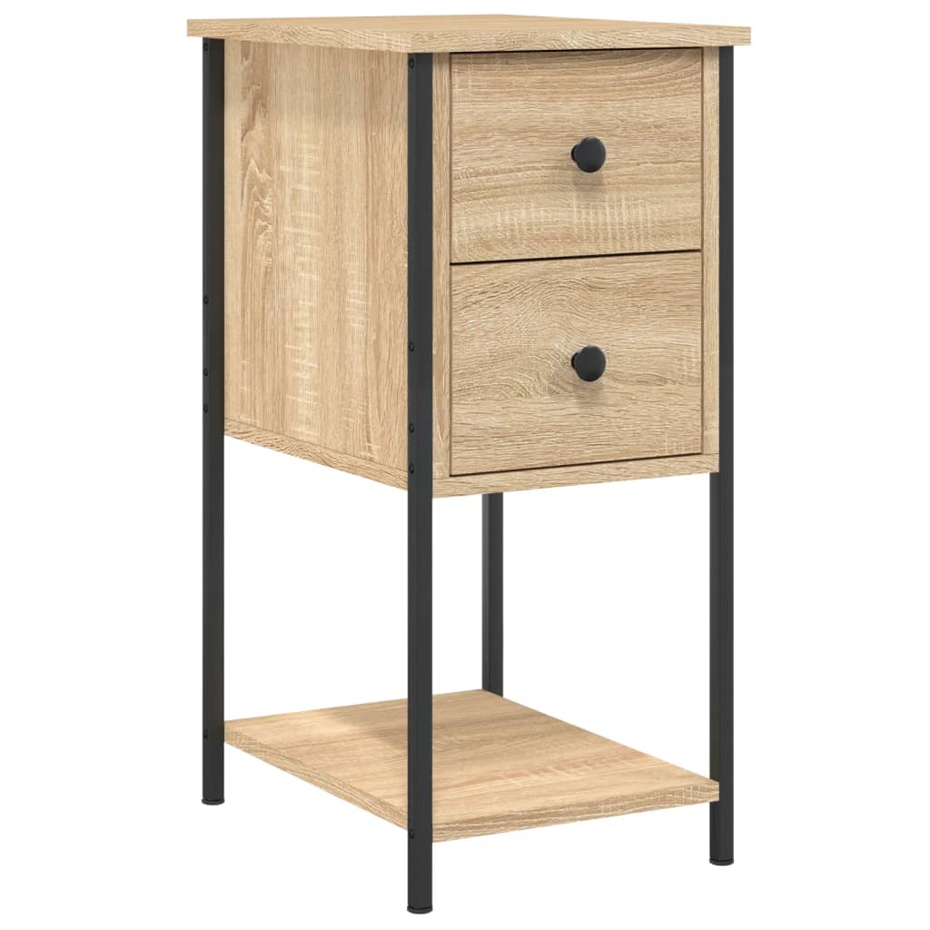 Nightstand Sonoma Oak 32 X 42 X 70 Cm Particleboard