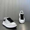 Fashion Footwear for Men Made of Leather Fabric Breathable Height-Increasing Flat Platform Shoe New Designer Casual Sports Shoe