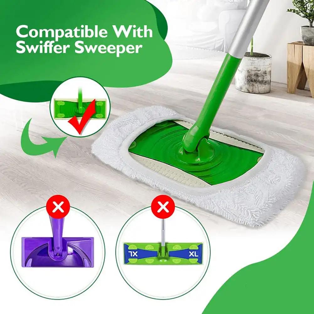 Nützliche Mikrofaser-Mopppads Kompatibel für Swiffer Sweeper Mopp Trockenwischtuch Waschbares Nassmopptuch zur Bodenreinigung