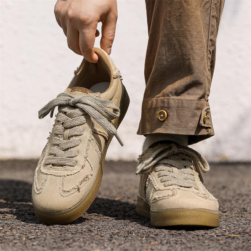 Desert Dune Retro Herren Canvas Sneaker - Leichte, Weichsohlen-Freizeitsportschuhe für den Sommer.