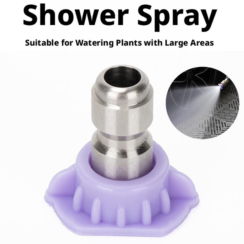 4-Way Mist Spray Nozzle 1/4 Inch Speed Connect Water Atomizing Sprayer Low Pressure Misting Tips for Outdoor Cooling & Watering