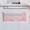 Lofree Flow Lite 84-Key Pink Low-Profile Mechanical Keyboard
