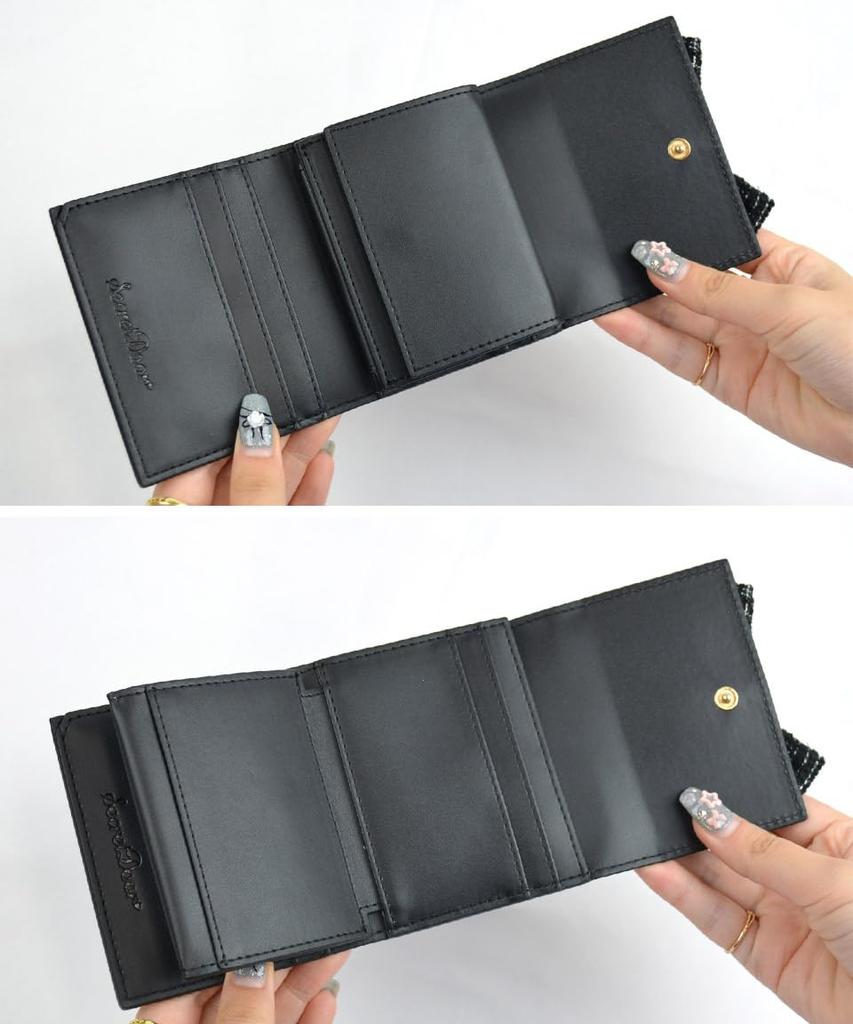 SecretDoor Pink Tri-fold Wallet for Women, Mini Wallet, Small Wallet, Popular, Cute, Thin, Compact, Folding Wallet, Easy to Use, Large Capacity, Coin