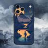 Beautiful River Phone Case For iPhone 17,16,15,14,13,12,11,Plus,Pro Max,XS,X,XR,SE,Mini,8,7,Soft Silicone Black
