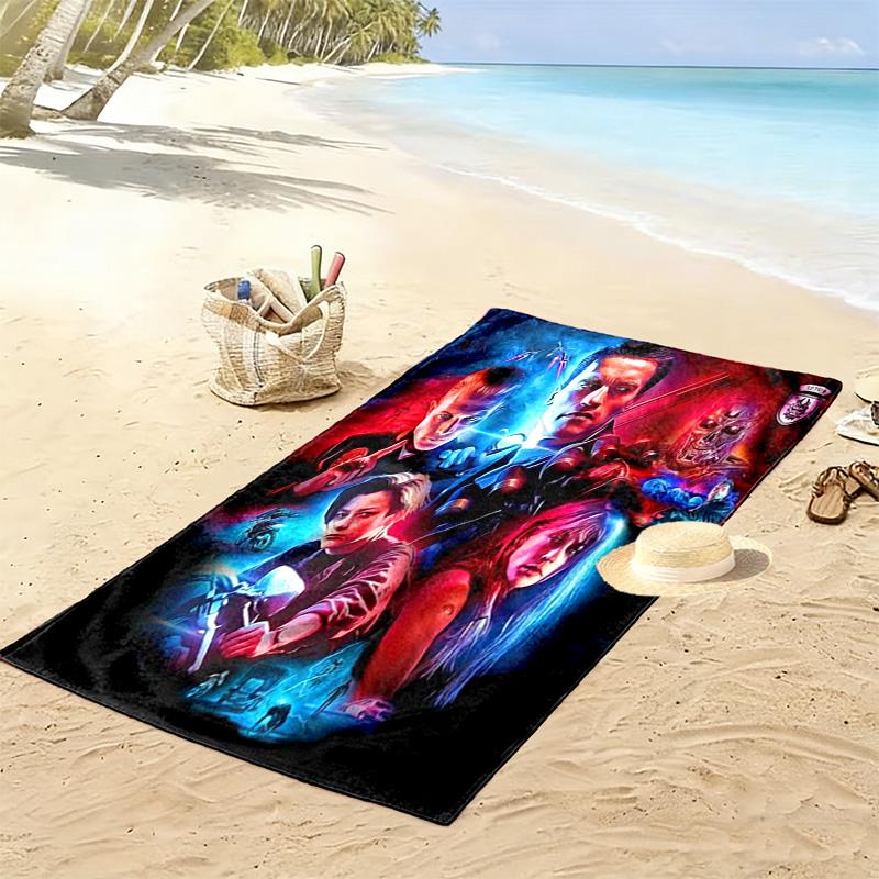 Action Heroes Unite beach towel Outdoor camping Portable for travel Absorbent bath towel quick-drying swim towel Outdoor pool towel