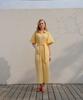 Bellua Check Balloon Jump Suit _ Yellow