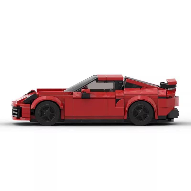 Compatible Building Blocks MOC-96396 Set 911 Turbo Speed 8 Grid Assembled Building Blocks Racing Man