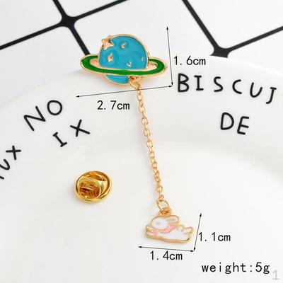 Cute Creative Cartoon Brooch Alloy Pin Small Jewelry - Piolt